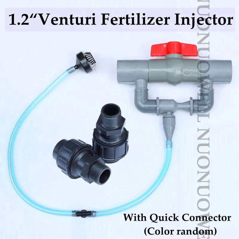 TuToy Injecteur Engrais Venturi 2 Pouces Irrigation Agriculture - Appareil PVC Bleu