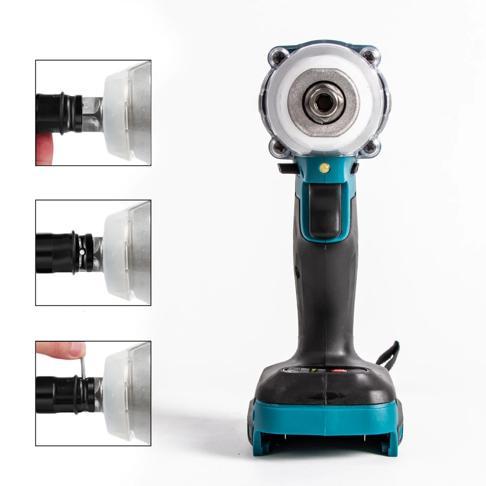 Electric Impact Wrench Brushless Cordless Electric Wrench 2 In 1 Hand Drill Screwdriver Power DIY Tools for Makita Battery