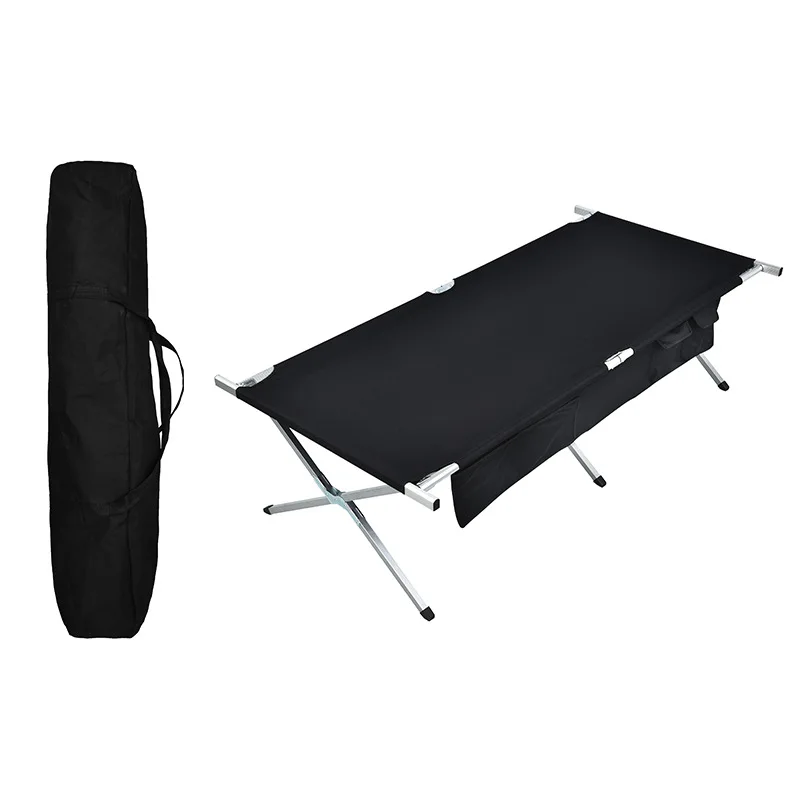 

Ultra light aluminum alloy outdoor camping crib portable folding bed significant other
