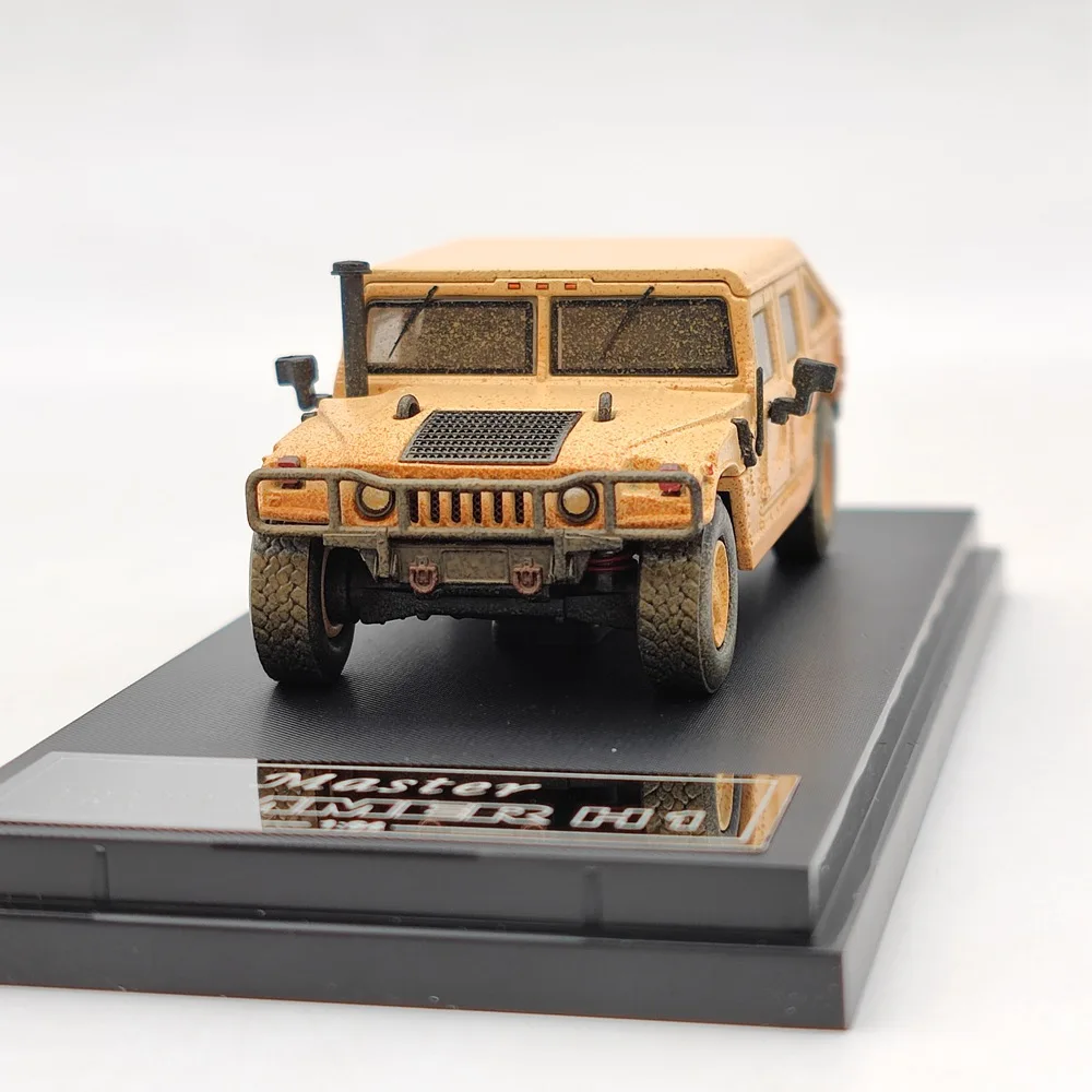 Master 1:64 H1 Pickup Truck Military Diecast Toys Car Models Gifts Collection Muddy