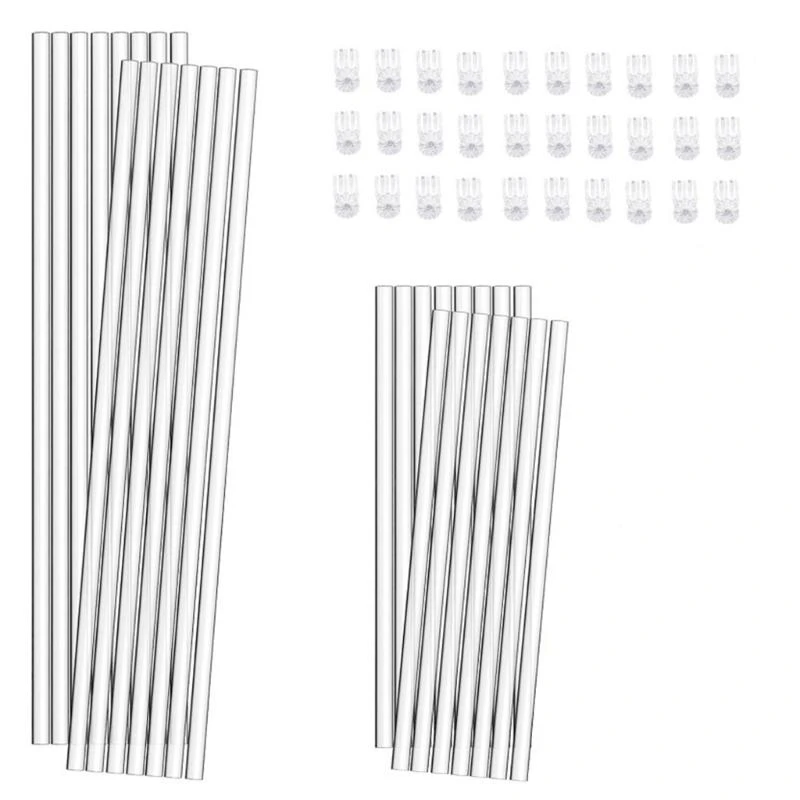 

Pack of 30 Stakes Acrylic Plant Supports for Potted Flowers and Tomatoes