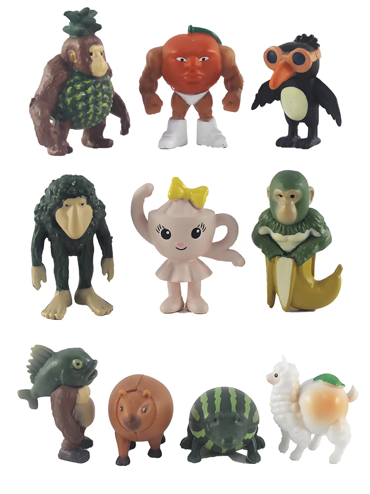 24 pièces/ensemble cerveau italien Tung Tung Sahur requin Tralalero Tralala figurines d'action Bombardiro crocodilo Shimpanzini Bananini jouet