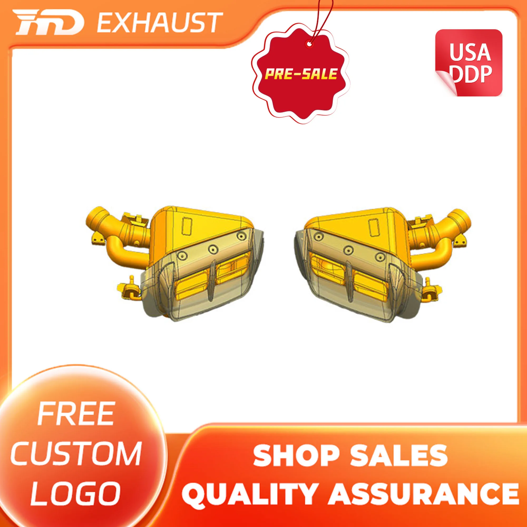 

Предварительная продажа HMD, высокоточная обработка TC4 Catback для Ferrari 12cilindri, дизайн выхлопной трубы H-Pipe, прямая посадка