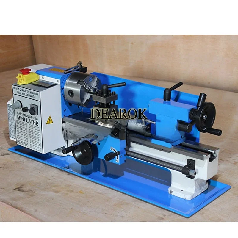 MX-0618 Multifunction Mini Lathe 220V Instrument Digital Display Lathe Beads Machine Wood Metal Processing DIY Essential Machine