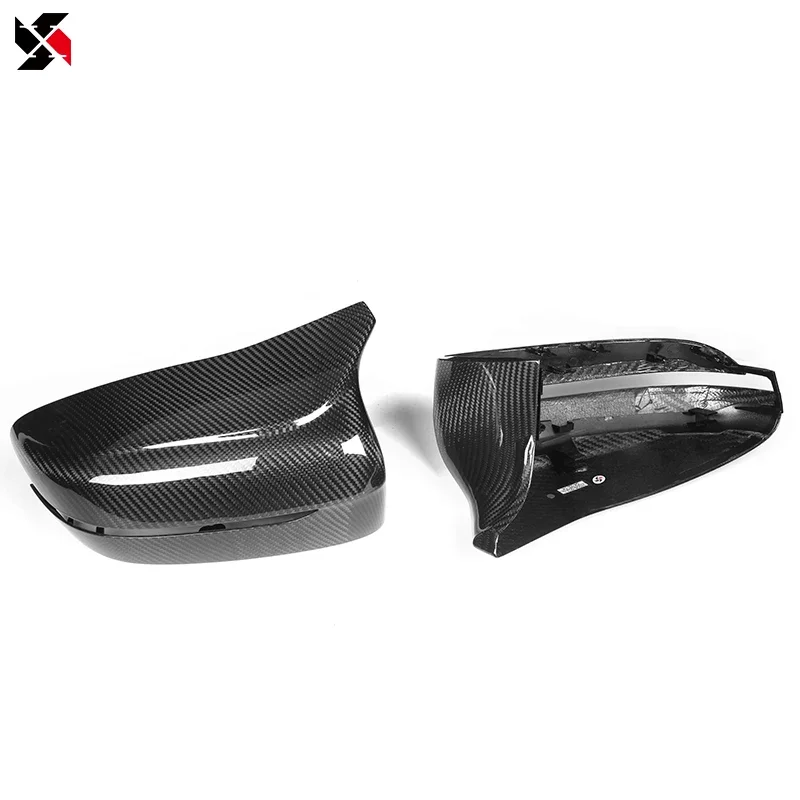 Dry Carbon Fiber Car Door Side Rearview Mirror Caps for BMW M5 Series F90 2017-IN LHD OEM Style Mirror Cover Cap 1 Pair Glossy