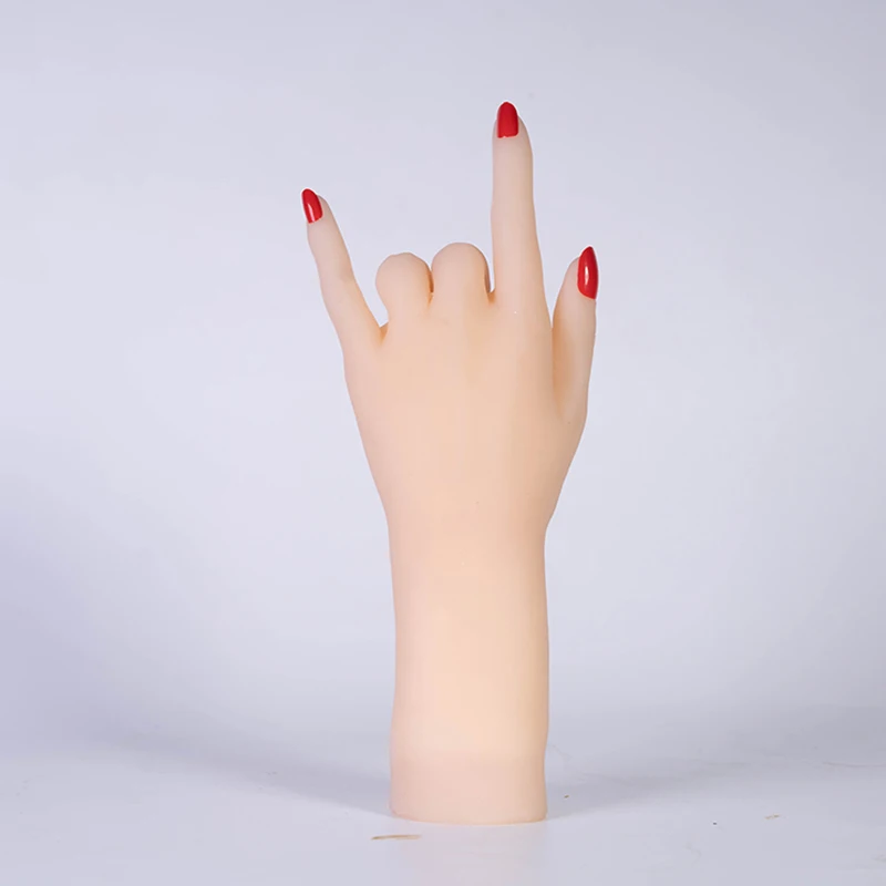 نابض بالحياة أنثى اليد نموذج وهمية مسمار الفن رسم رسم سوار عرض الفنان مرنة الاكريليك مانيكير الأيدي لاطلاق النار