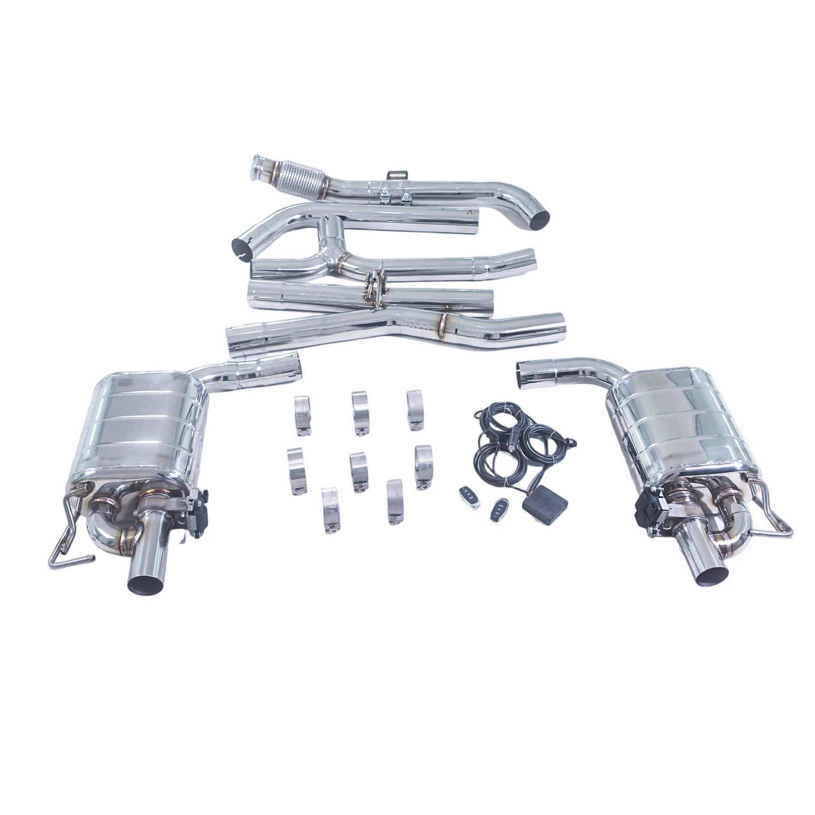 

The GFC is applicable to the 2018 Mercedes-Benz C350E 2.0T 304 stainless steel Catback with valve exhaust system