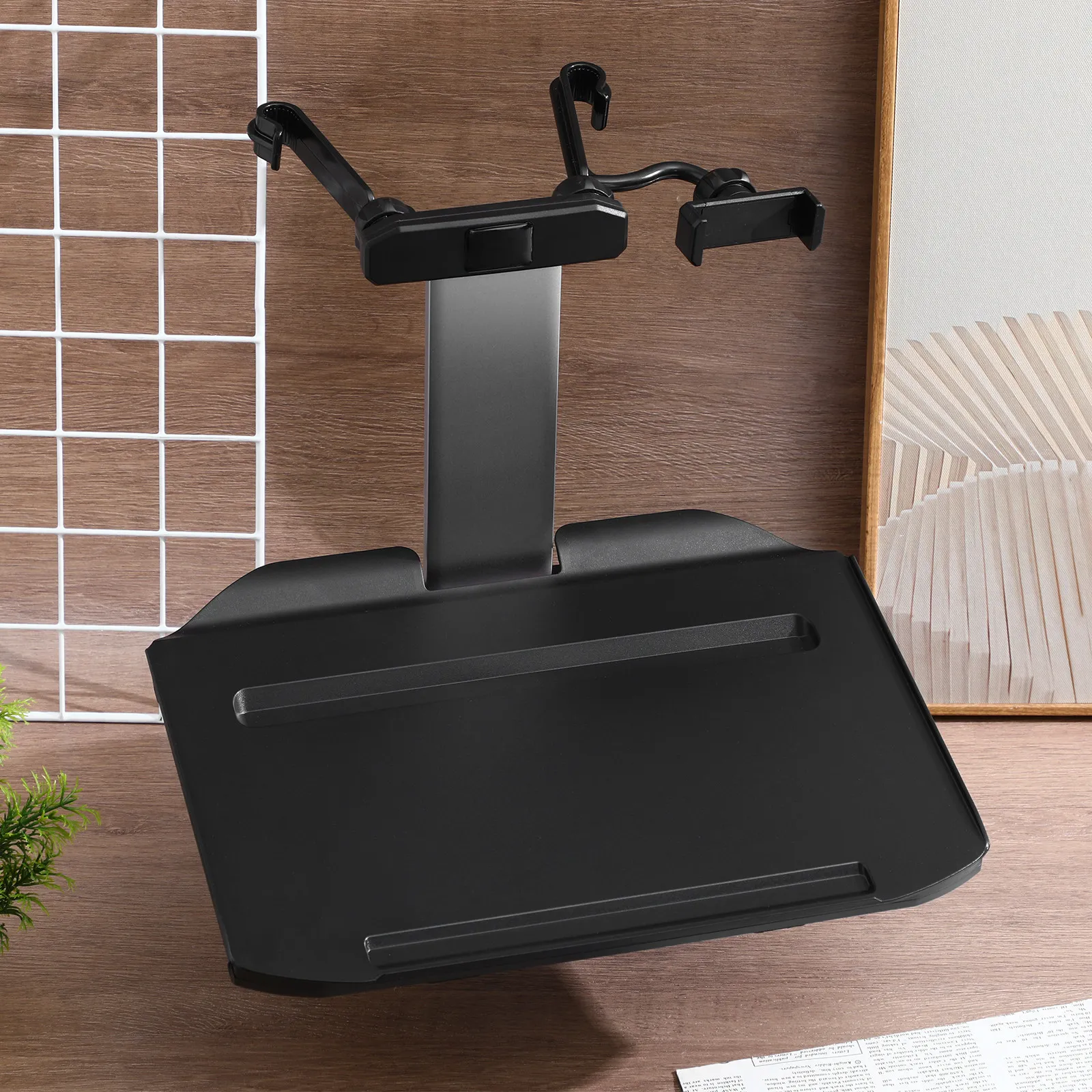 

1Pcs Foldable Car Seat Back Mount Tray Table Laptop Notebook Desk Rack Portable Car Storage Organizer Cup Holder for Travel