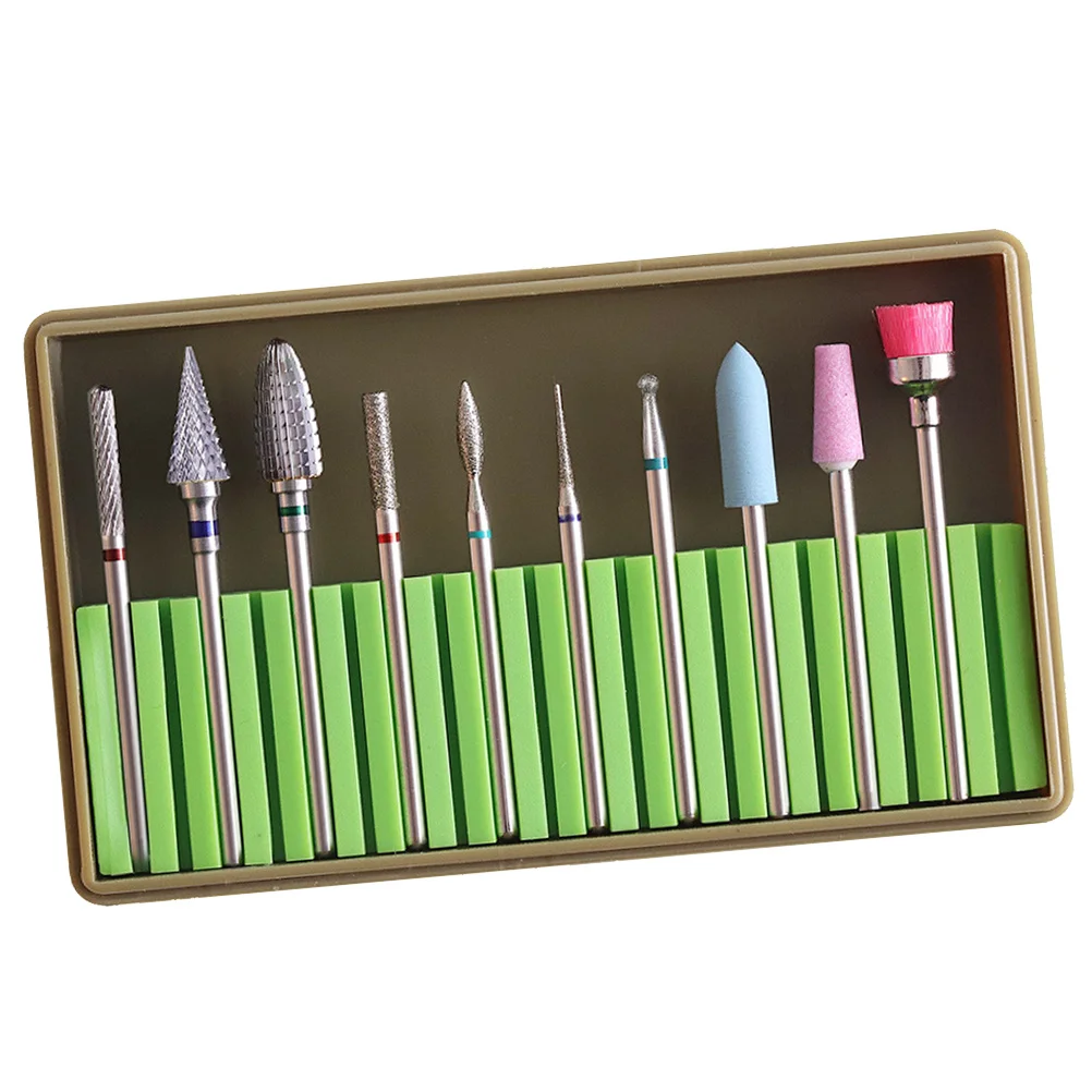 1Set nagelboren set professionele manicure gereedschap voor elektrische machine slijpen vorm gel acryl nagels