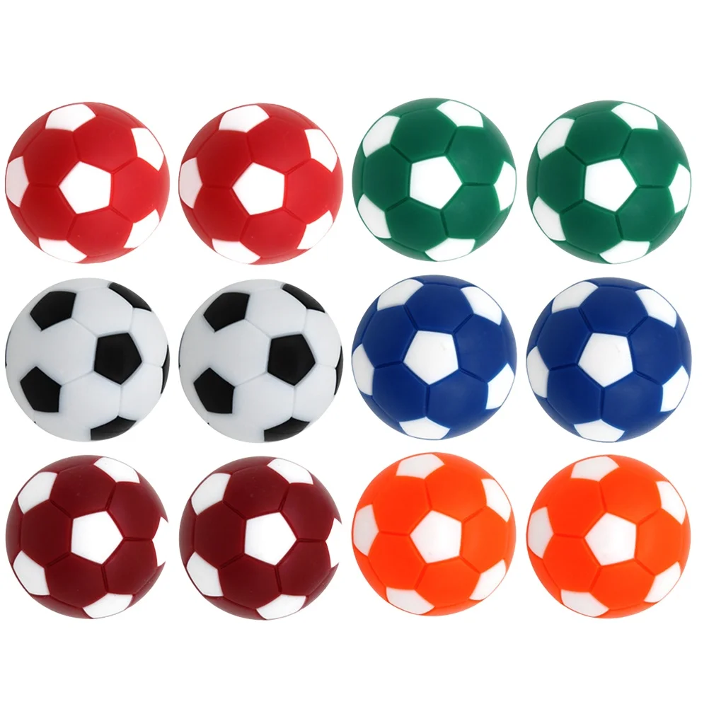 

12Pcs Table Football Ball Mini Replacement Balls for Standard Foosball Tables Plastic Soccer Balls Game Accessories