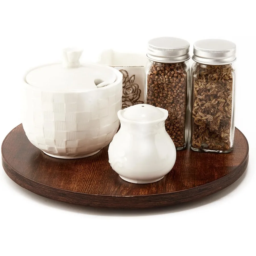 

12inch Lazy Susan Organizers ACIAZAAZ Lazy Susan Turntable for Cabinet Kitchen Turntable Storage for Table Countertop Pantry