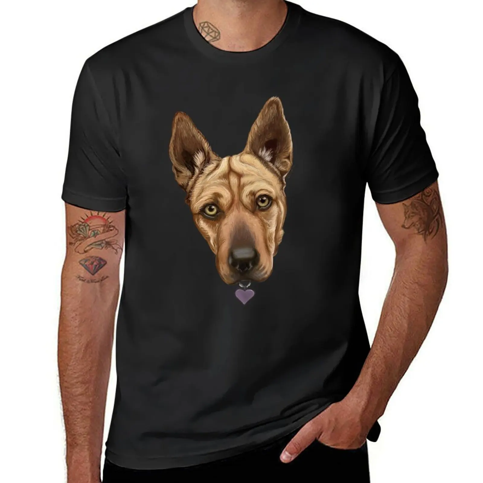 Sweet Doggie T-Shirt graphics tops Short sleeve tee oversized t shirt men