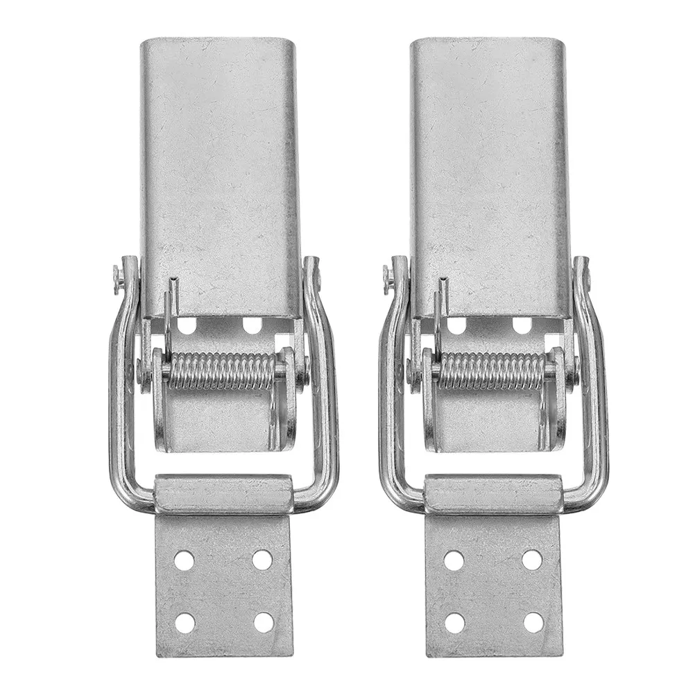 

2Pcs Galvanization Trailer Gate Spring Latch Heavy Duty Universal Carriage Lock for Rv Truck Cargo Compartment Safety