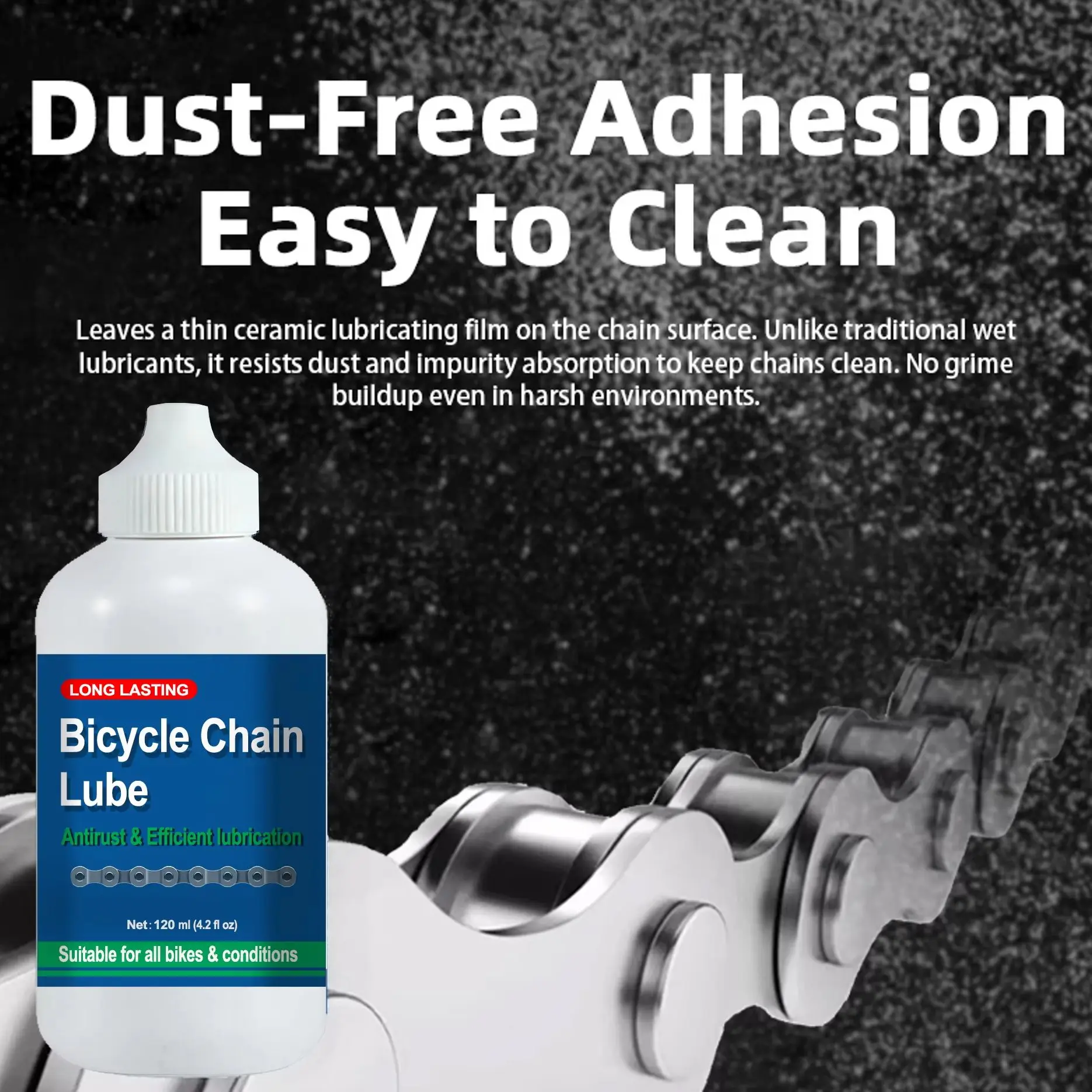 AliExpress NONE 120ML Road Bike Waxy Dry Chain Oil Repair Bicycle Waxy Maintenance Oil Squirt Lube Chain Fork Flywheel Bike Bearing Grease