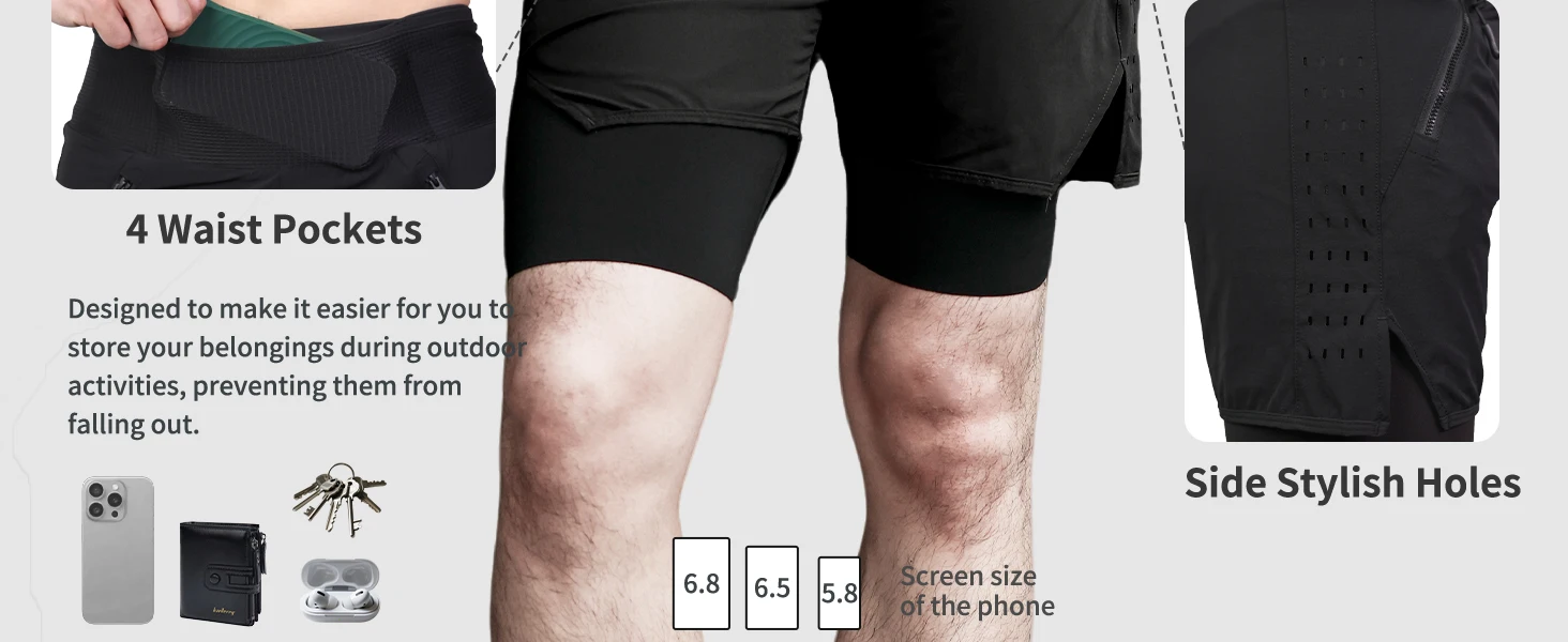 WOSAWE Fahrradshorts Frühling Sommer Motocross-Rennshorts Downhill-Mountainbike-Shorts Hosen Nicht abnehmbare Radsport-Unterwäsche – Detail 16