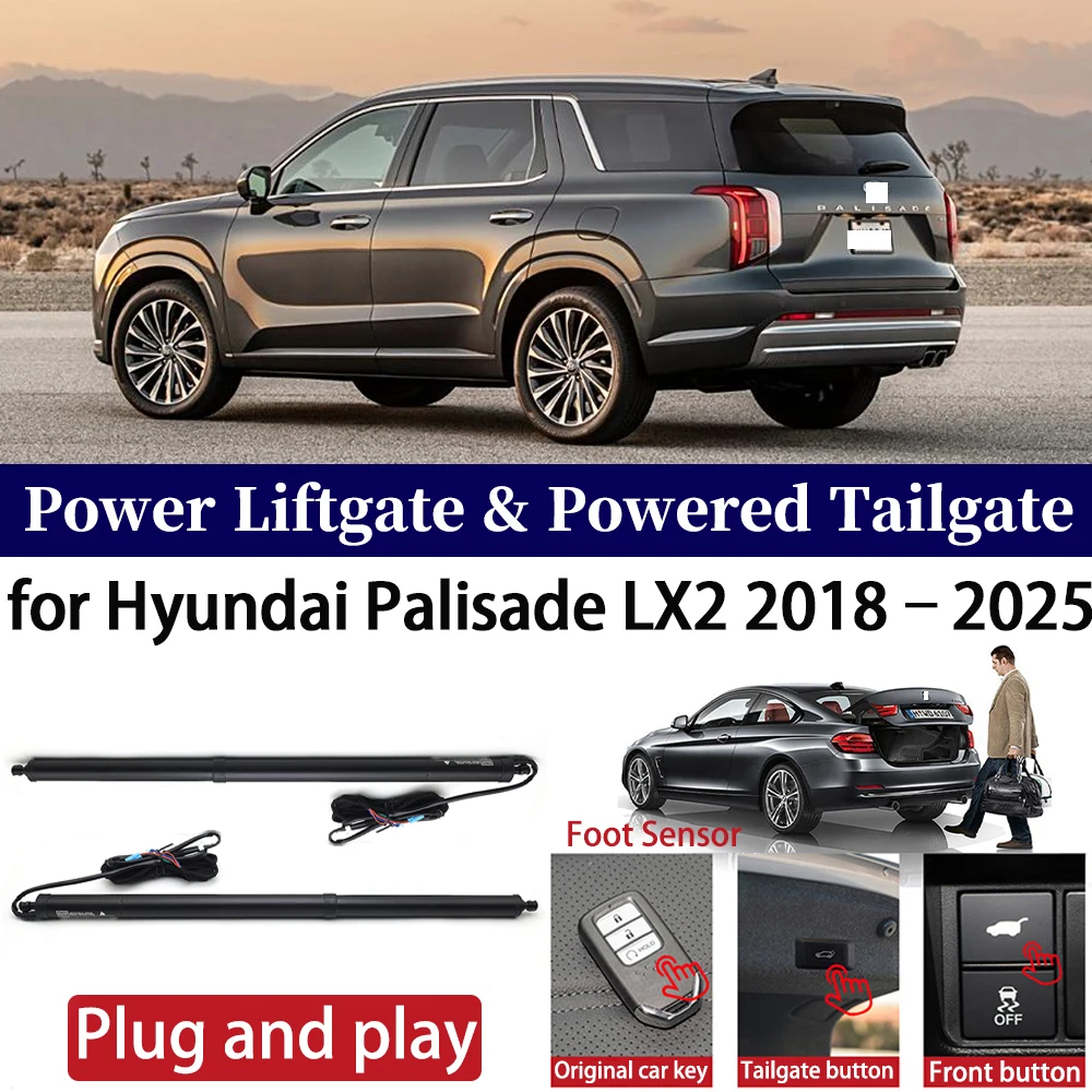 

ZhuCamX for Hyundai Palisade LX2 2018–2025 Car OEM Power Liftgate Automatic One-Click Powered Tailgate Strut Plug and paly