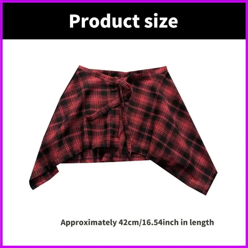 Simple Pieces Skirt With Stylish Tie Hip Scarf Overskirt Shirt Extender