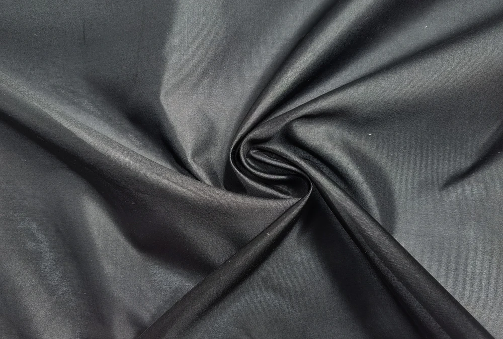 1Meter X 1.13Meter Soft Black Pure Natural Silk Taffeta Material Fabric 100% Mulberry Silk Lining Taffeta
