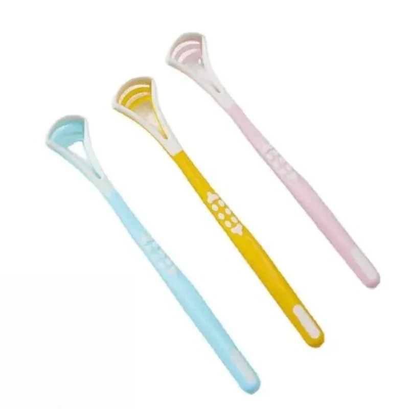 60Pcs Tongue Scrape Adult Tongue Scraper Brush Scraper Oral Care Keep Fresh Breath Tongue Cleaner Scraper Brush