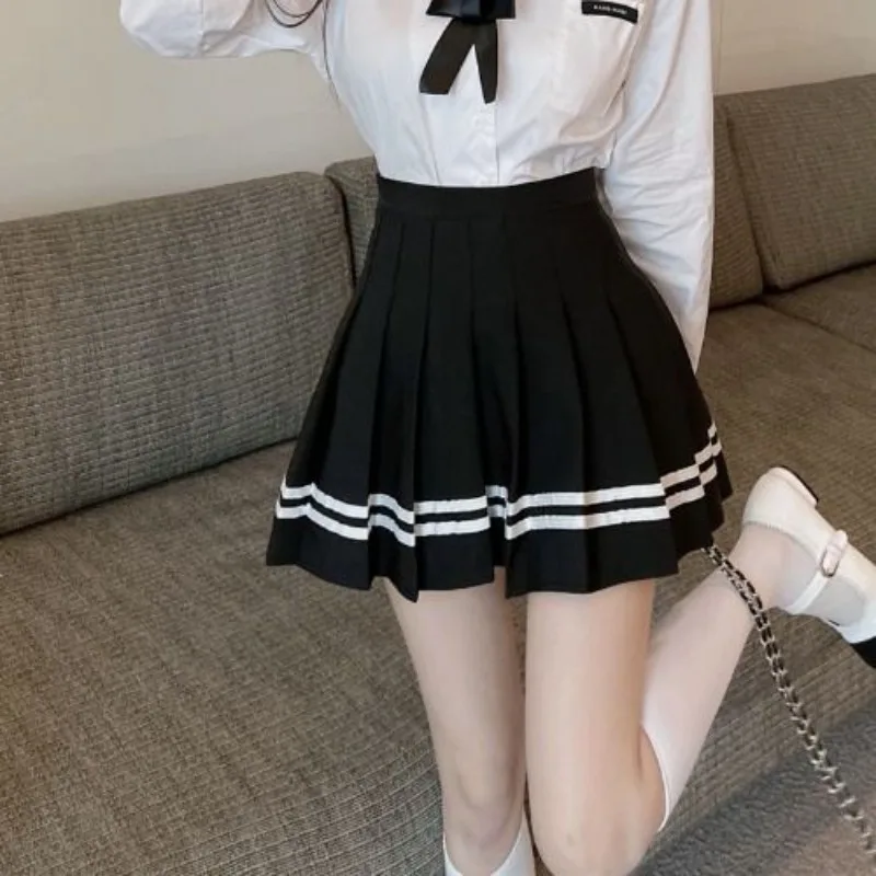 

JK Preppy Style Pleated Skirts Women Mini Sweet Schoolgirl Fashion Summer Lovely High Street Empire Harajuku Casual Korean Style