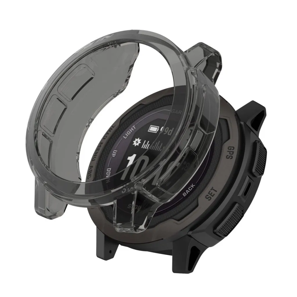 สําหรับ Garmin Instinct 2 2S กรอบฝาครอบเคส TPU โปร่งใสนุ่ม