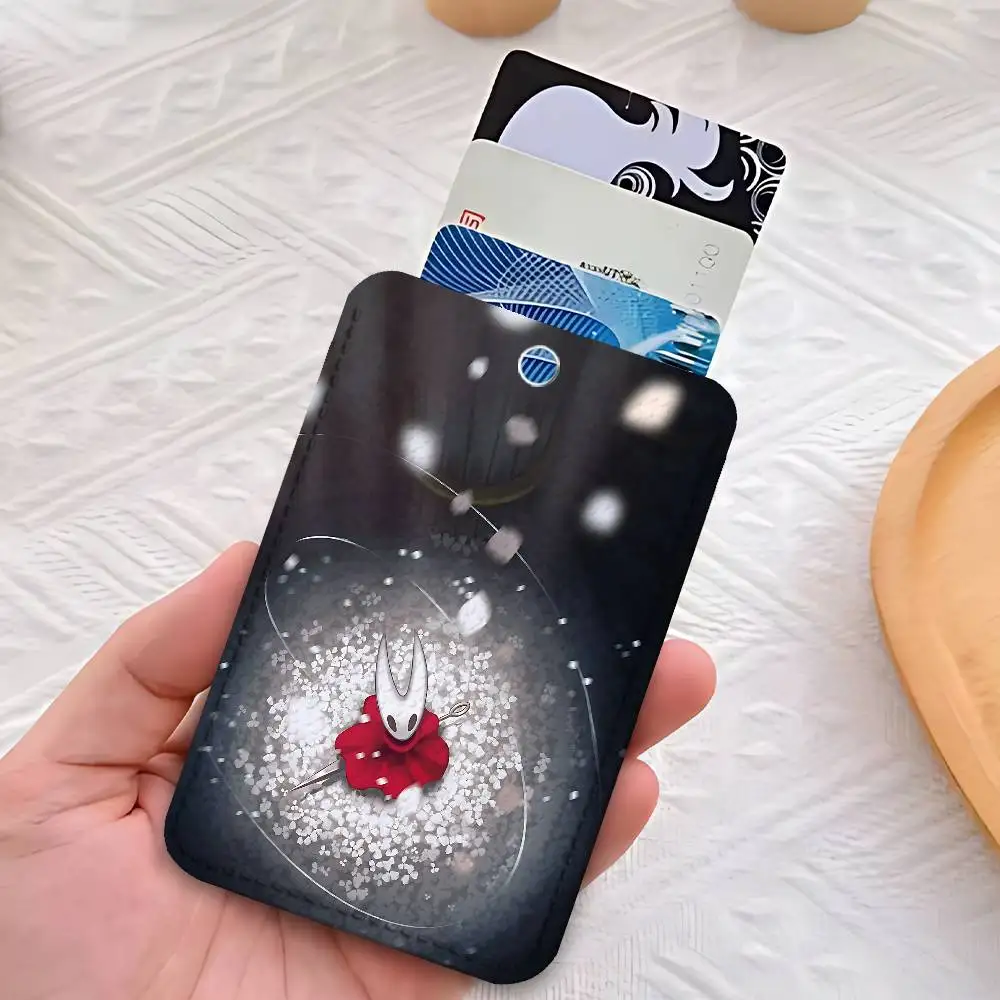 Custodia per carte di accesso personalizzata H-Hollow Cute K-Knight Porta carte in pelle Porta carte di trasporto Regali