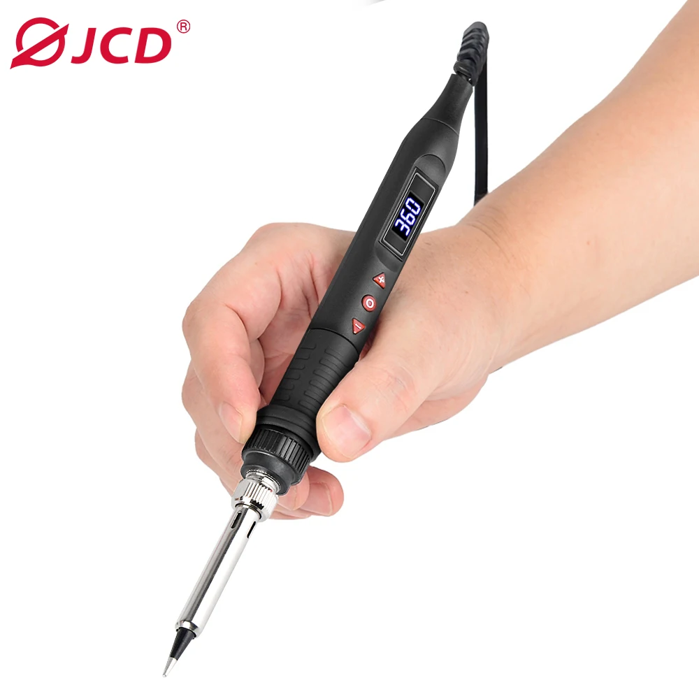 Imagem -06 - Jcd 908u Ferro de Solda Digital Grupo Lcd Welding Repair Tools Aquecedor Cerâmico Interruptor Temperatura Ajustável 80w 220v 110v