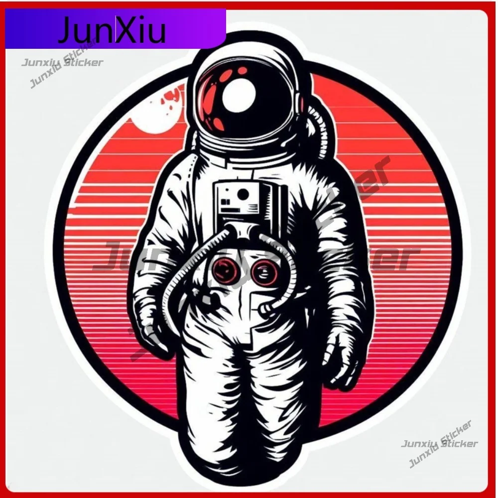 

Awesome Astronaut Sticker UV Resistant Waterproof Vinyl Decal Durable Decoration Scratch Surface Outdoor Vehicle Exterior