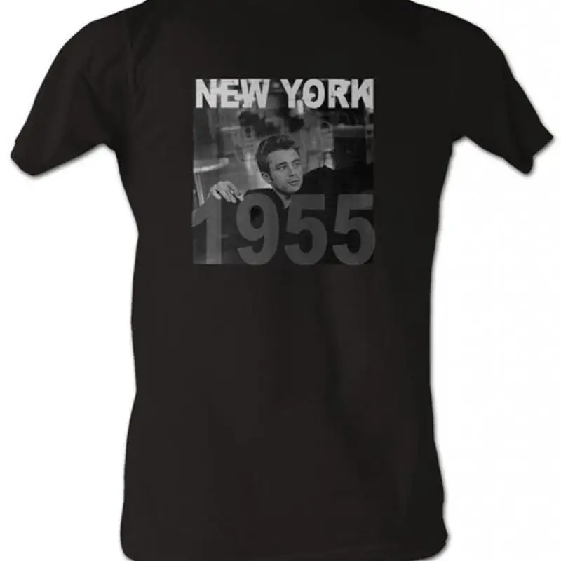 Camiseta negra para adultos de James Dean New York '55