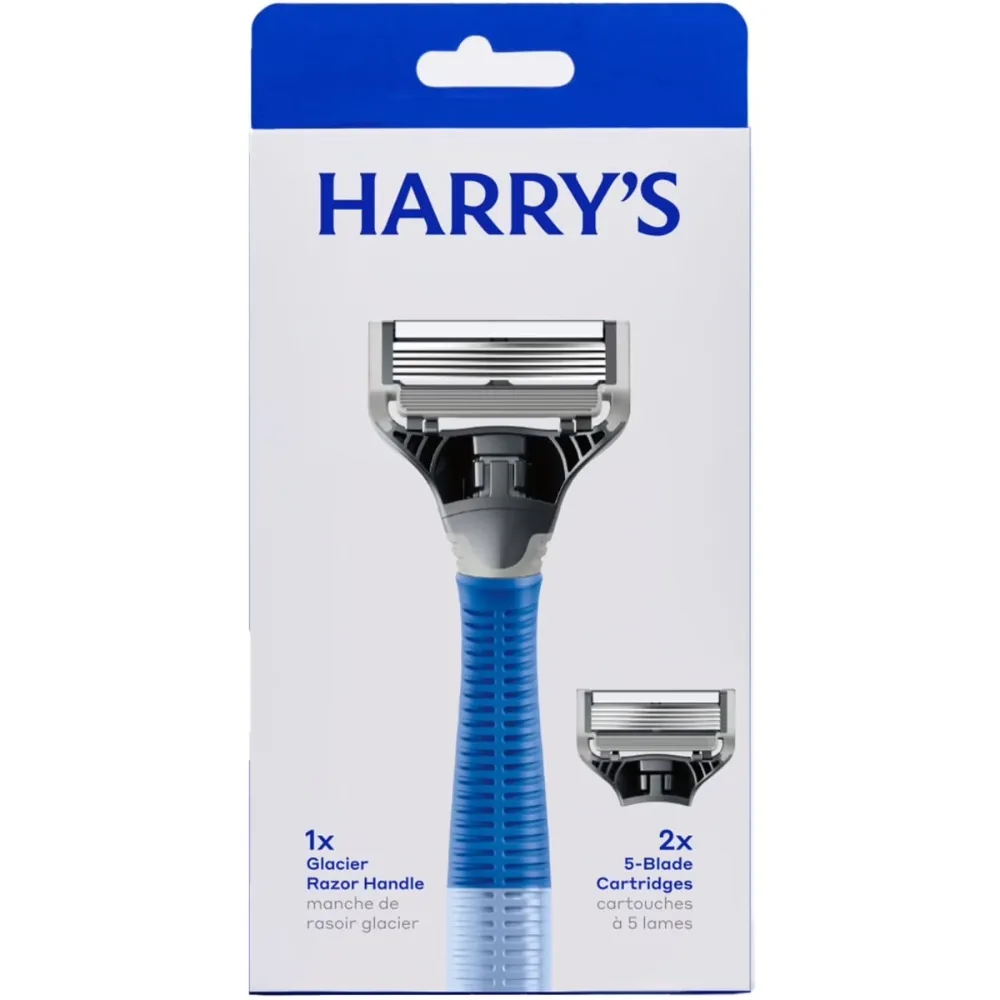 Glacier Blue Men's Premium Shaving Razor Kit