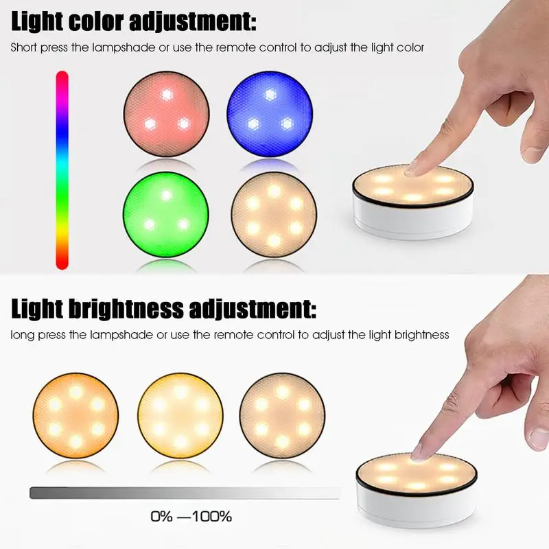 Stick On Closet Lights Wall Shelf Lamp Wireless Under Cabinet Light With Remote Battery Powered Lamp With Timing Function For