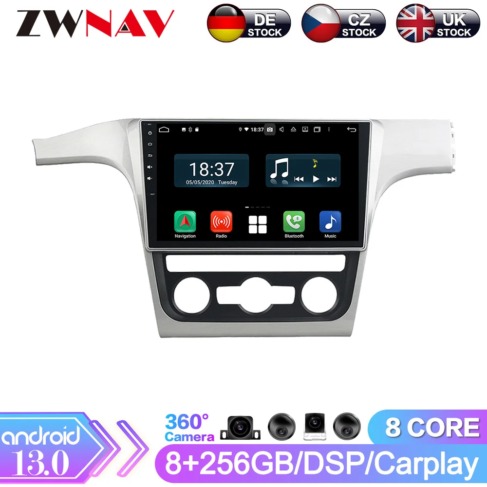 DSP Android13 Car GPS Navigation Car Multimedia Player For Volkswagen Passat 2013 2014 Auto Radio Stereo Head Unit No DVD Player