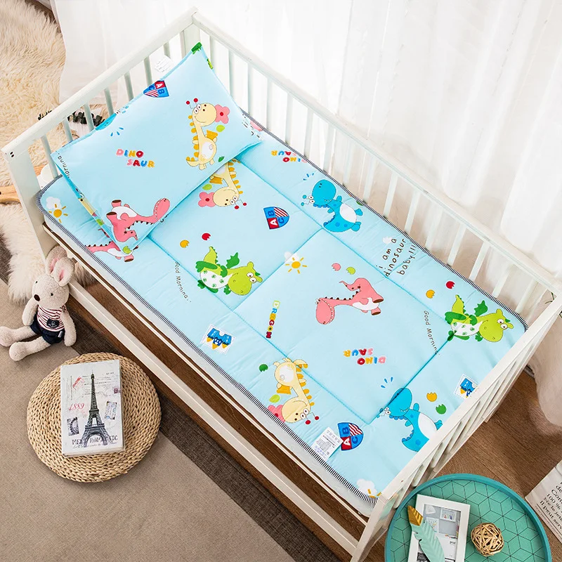 

Children Bed Mattress Baby Crib Mat Newborn Toddler Cotton Soft Crib Fitted Sheets Pad Infant Universal Mat Nap Mattress Bedding