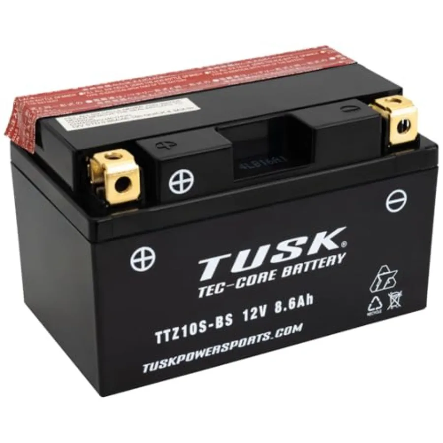 Tec-Core Battery Acid TTZ10S for KTM 890 Adventure R 2021-2026 Maintenance-Free High-Capacity Black Reliable Power Supply