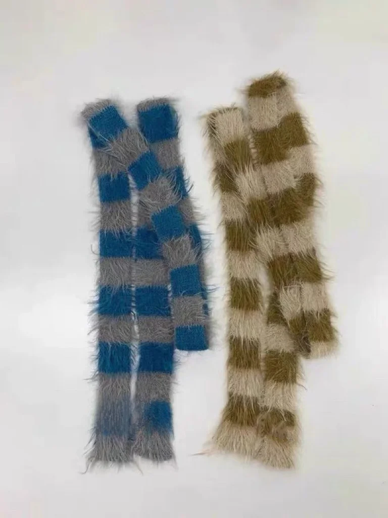 Sciarpa versione stretta a righe color sangue retrò Stratificazione Aosphere Senso Versatile accessorio invernale personalizzato