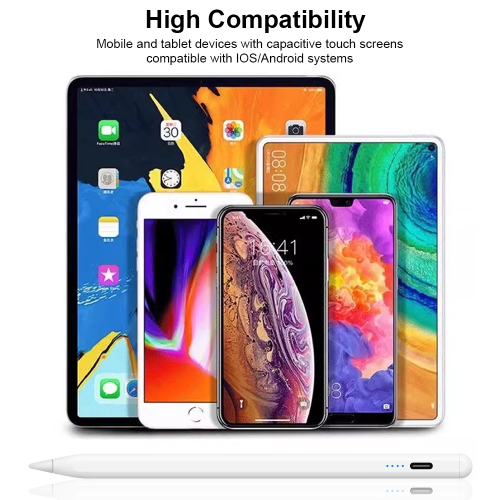 Universal Stylus For Xiaomi Huawei Android Phone Tablet Stylus Penci With Magnetic Ipad Capacitive Screen Pen Tablet Accessories