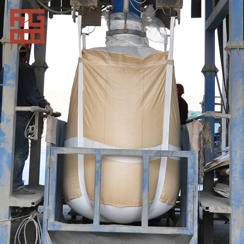 Customized product、Factory direct supply cheap fibc bag, 1 ton 1.5 ton 2 ton plastic jumbo bag, white pp bulk bag for