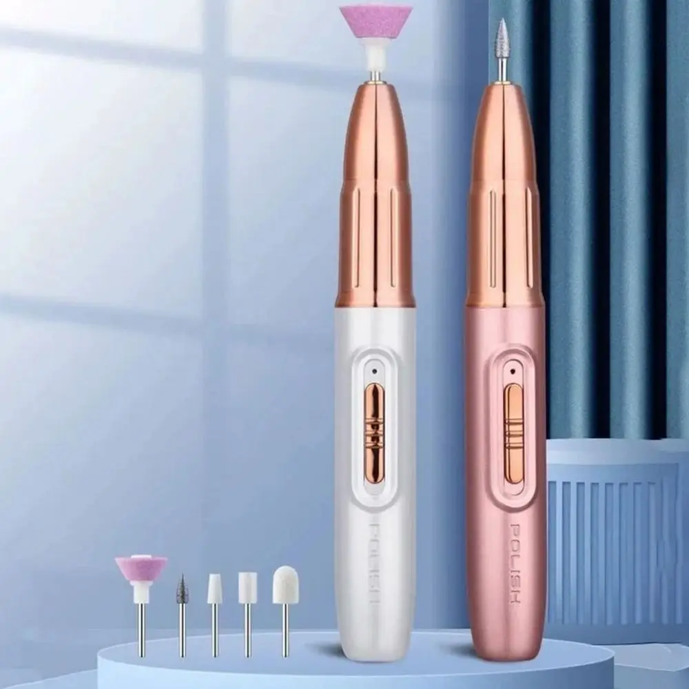 Handheld Electric Nail Polisher Low Noise Powerful Wireless Nail Dryer Rechargeable Electric Nail Drill Machine Nail Care Kit