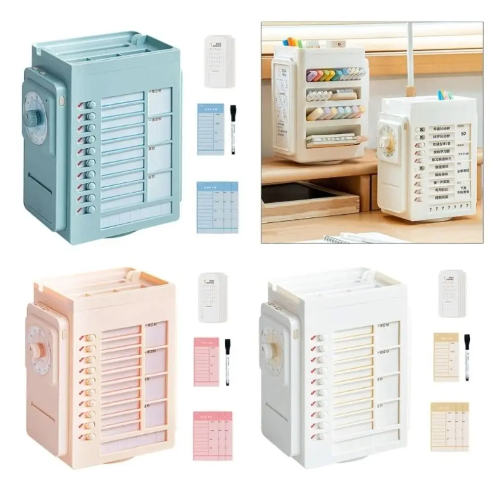 إتقان إدارة الوقت عادة جيدة لكمة بطاقة الدورية حامل القلم الرصاص مريحة لوحة تخطيط المهام اليومية إدارة المهام #3