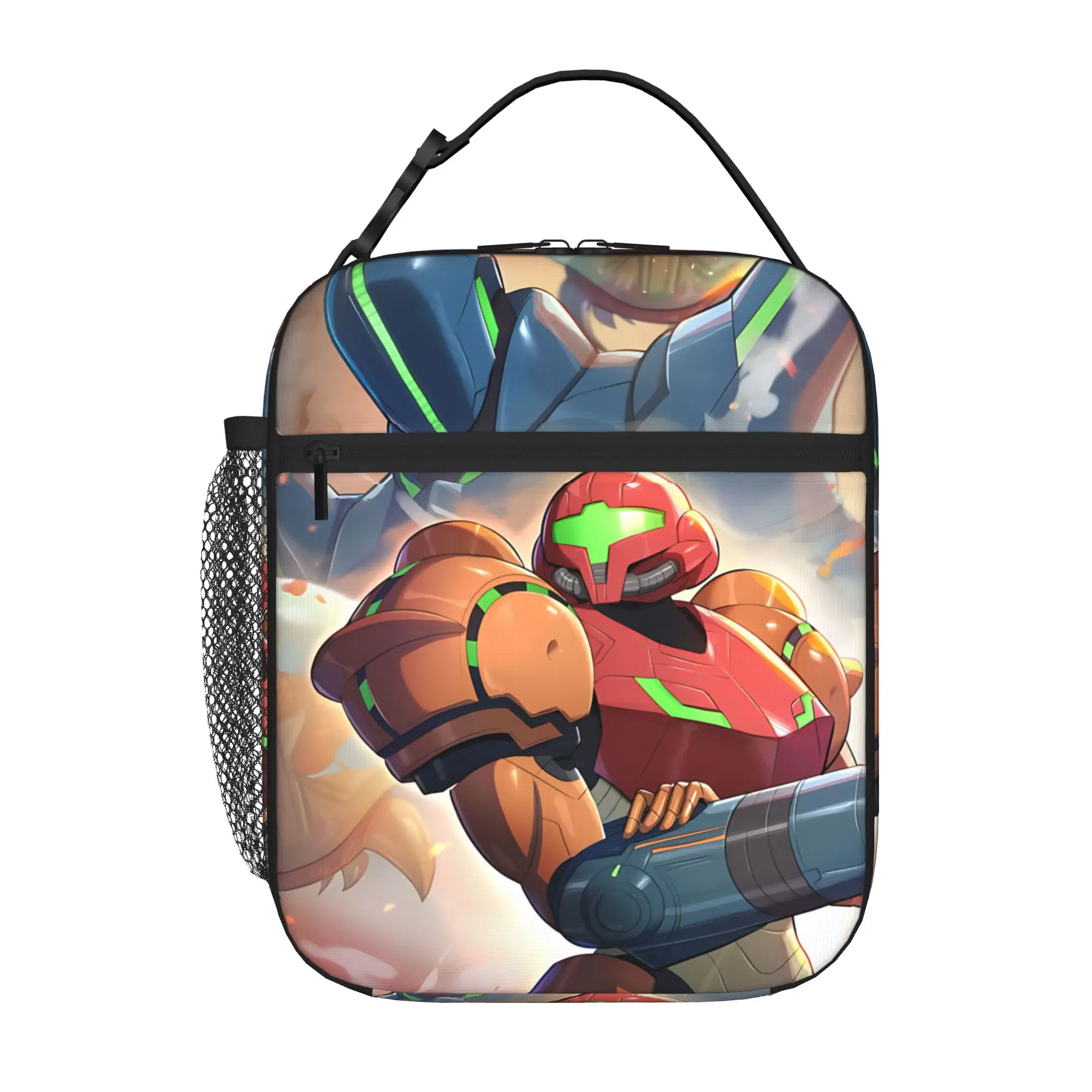 1 Piece Portable Lunch Container Green  Zipper Closure Durable Pocket Metroid Prime 4 Beyond  For Lunch Lunch Box Bag