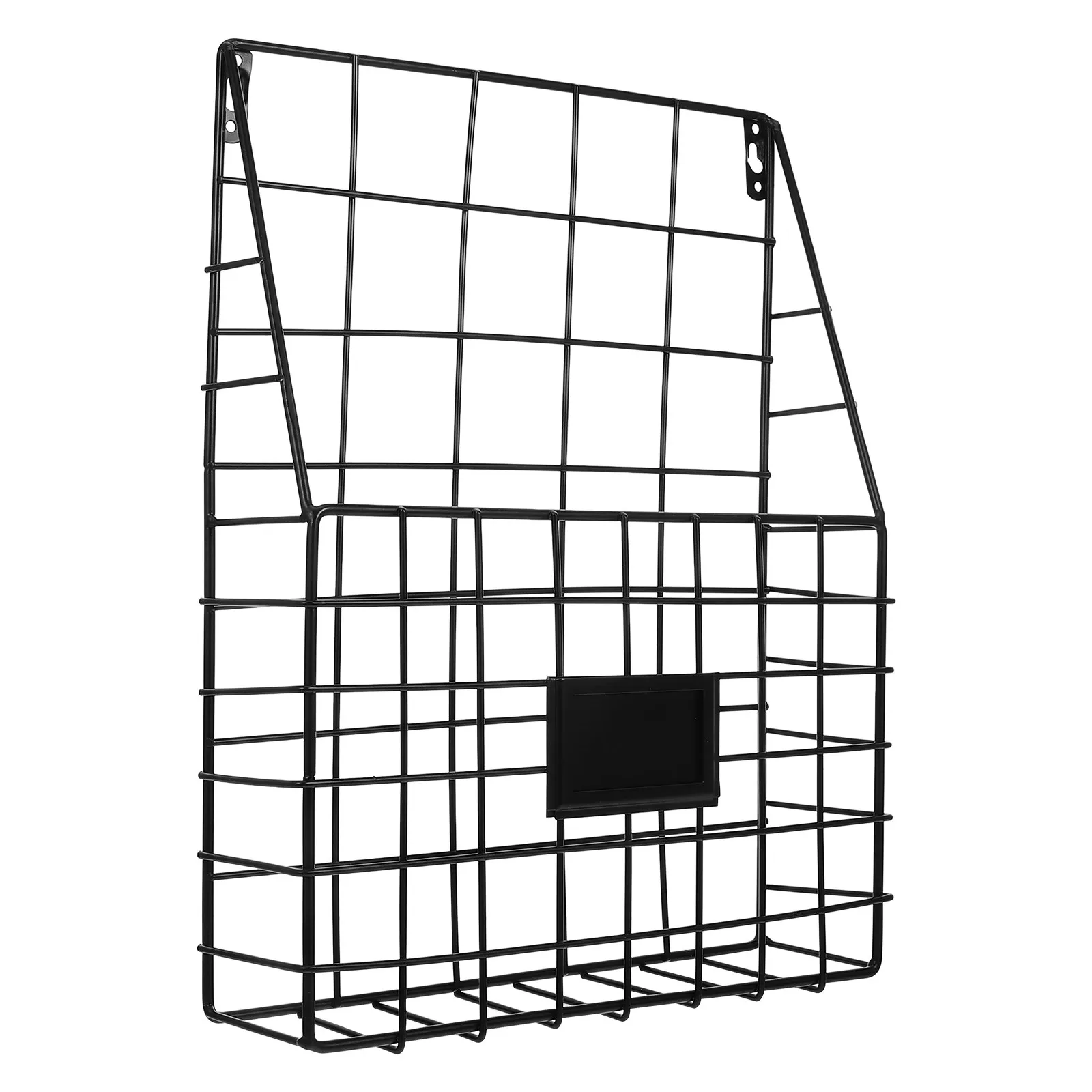 

Iron Wall Mounted Magazine Holder Hanging Book Organizer for Office Home School Bathroom Kitchen Files Documents Display Storage
