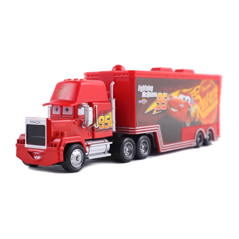 Disney Pixar Cars 3 Cars 2 Cruz Ramirez Mack Uncle NO.51 Dinoco Truck 1:55 Diecast Metal Alloy Model New Year Toys For Kids