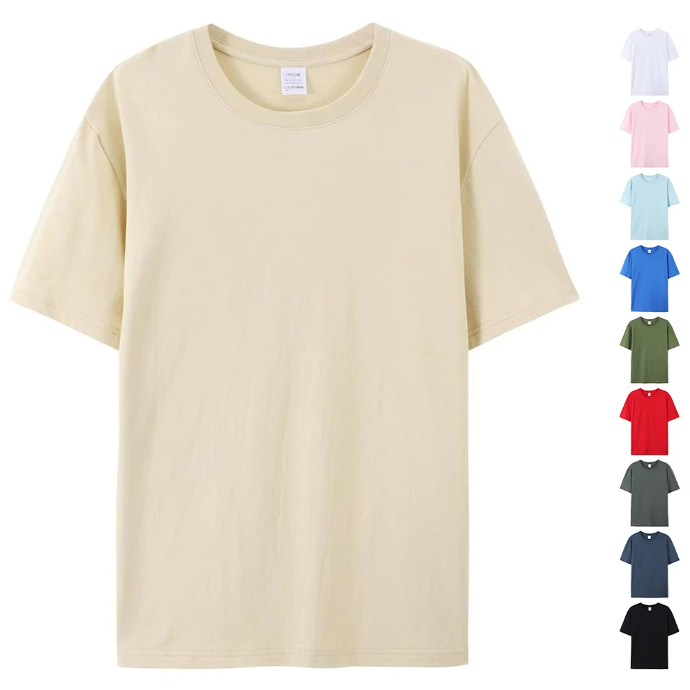 100% algodão t camisas unissex de alta qualidade camisetas brancas atacado camisetas verão em branco tshirt para homem camisas para hombre