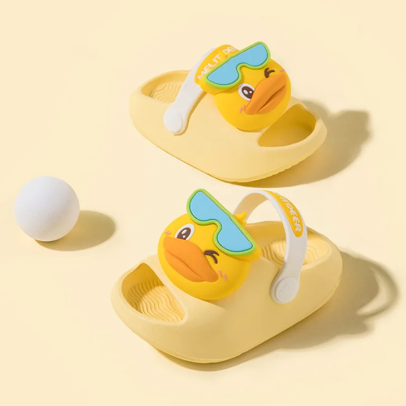 Children's Slippers Summer Boys And Girls Sandals Cartoon Wear Resistant And Breathable Baby Slippers Hole Shoes Sandals