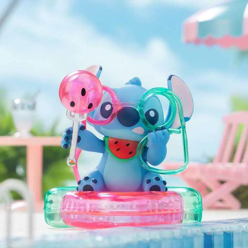Disney Stitch Summer Carnival serie giocattoli alla moda scatola cieca figura periferica ornamenti regali di alto valore