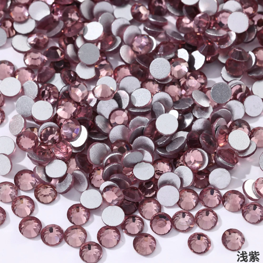 Purple Series Ss3-ss30 Non Hot Fix Rhinestones Flatback Strass Sewing & Fabric Garment Glittering Stones For Diy Decoration