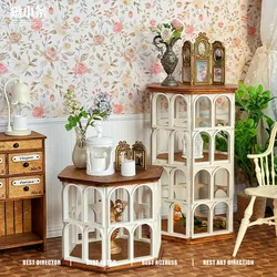 1/6 Doll House Model Furniture Accessories Retro Hexagonal Tea Table Cabinet 1/12 Bjd Ob11 Gsc Blyth Soldier Lol Miniature Decor