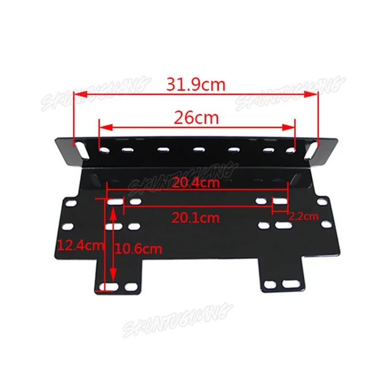 Universal Front Bumper License Plate Bracket Car Mount Stand Offroad Light Bar Driving Lamp Fog Light Holder For work Lamp Truck