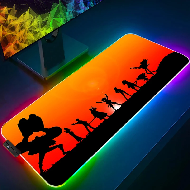 

RGB Mouse Pad one piece Backlight Large PC Computer Gamer Gaming Accessories LED XXL 900x400 Mousepad Keyboard Desk Mat Carpet