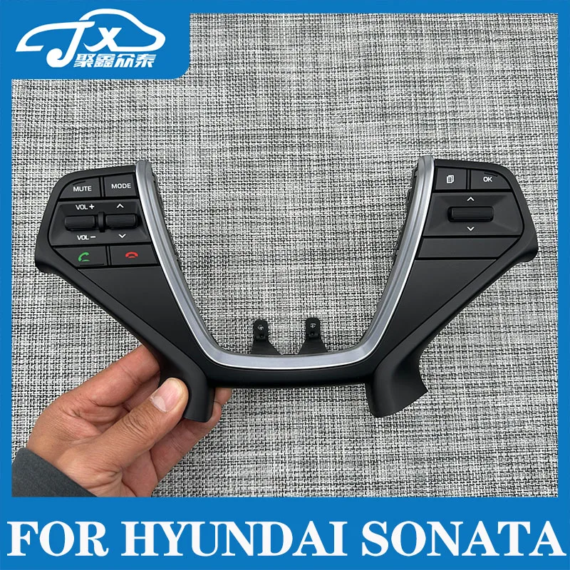 For Hy-undai Sonata 2015-2018 Steering Wheel Button Multimedia Remote Control Switch Original Bright Bar Support